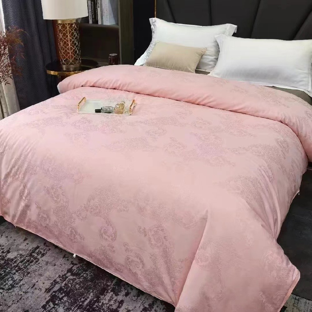 100支雙股大提花蠶絲被（玉色）